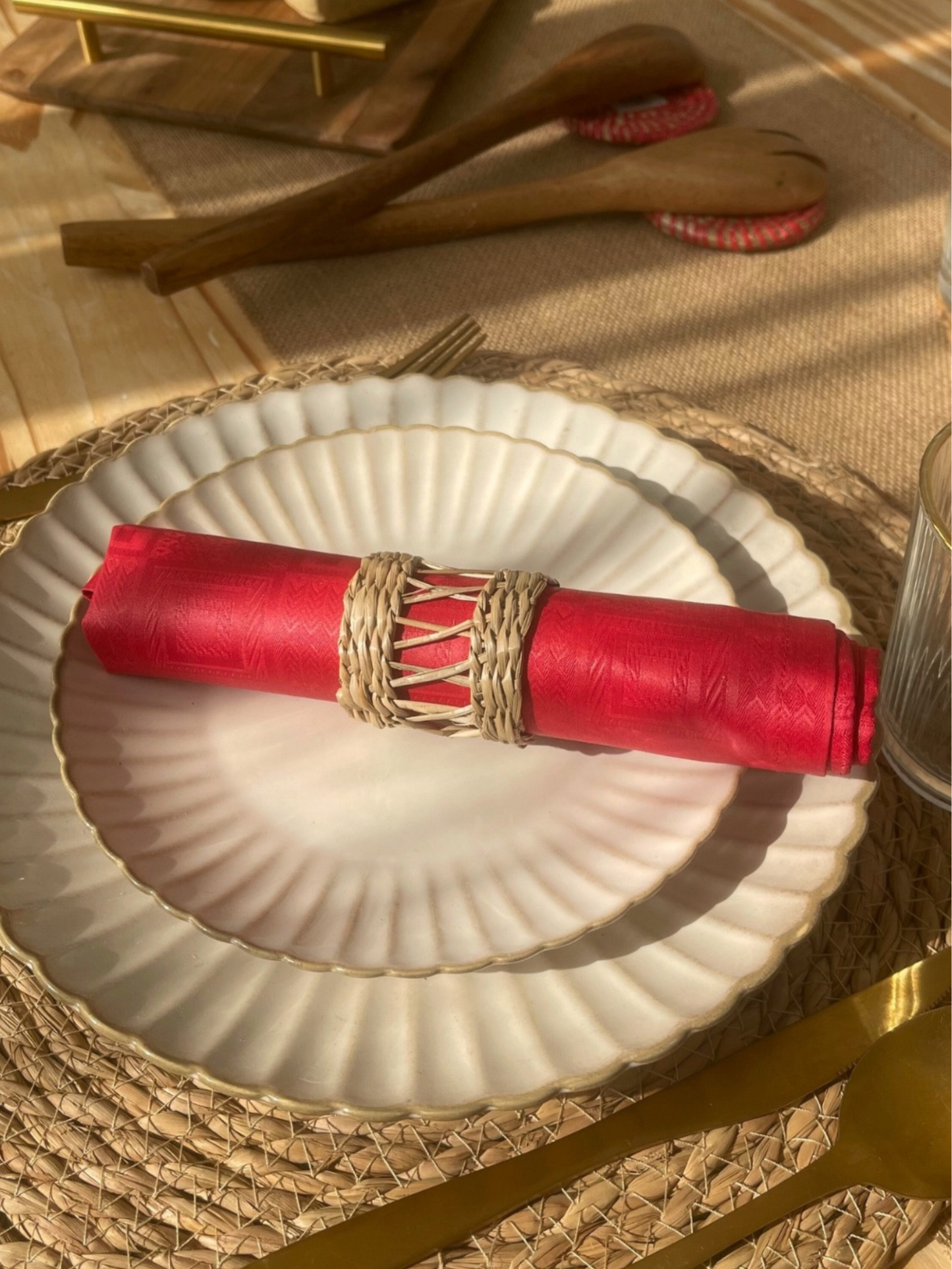 Serviettes de table Bazin nysondia
