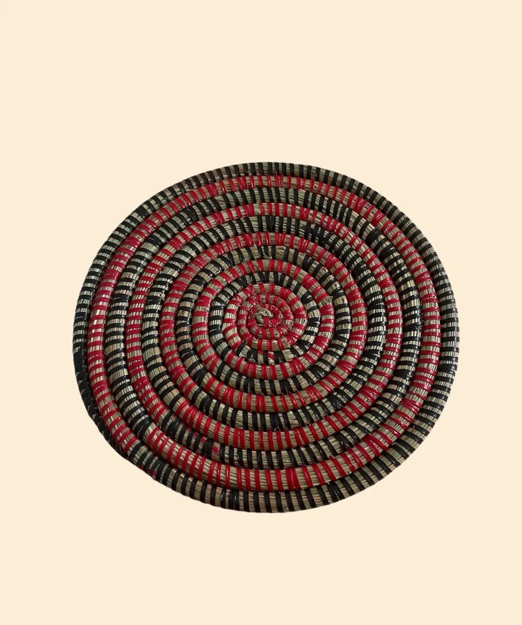 Dessous de plat LAYU en tissu africain fait main – Accessoire décoratif et pratique pour votre table