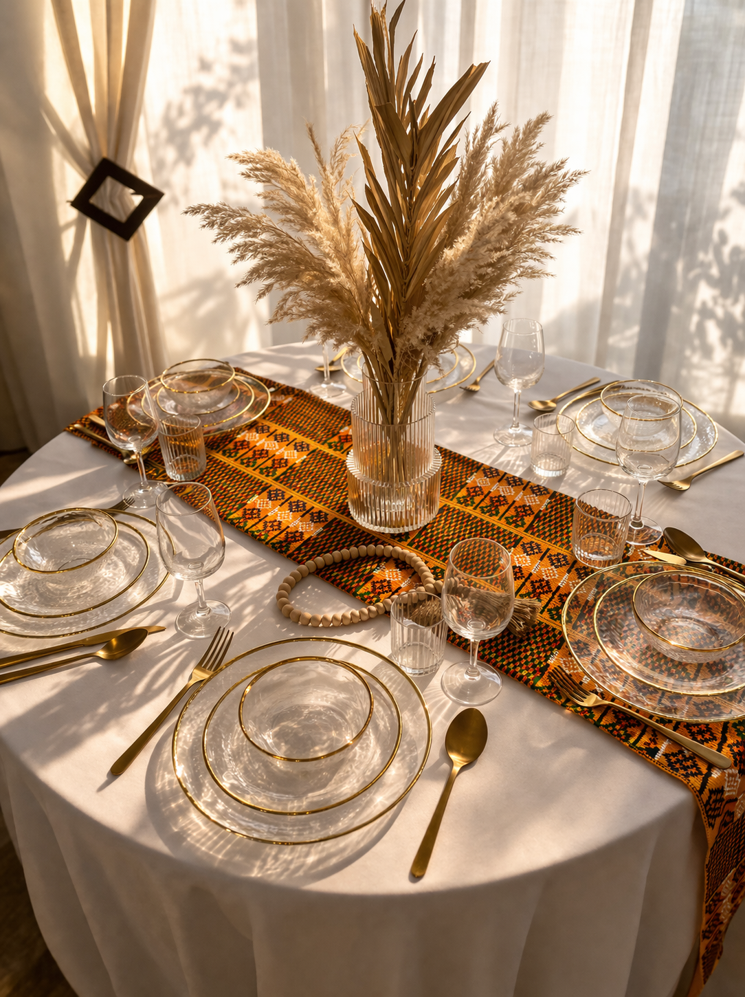 Chemin de table wax - Collection Kente